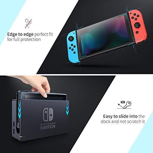 UGREEN Protector Pantalla para Nintendo Switch Cristales Templados, Transparente HD Vidrio Protectores Consola Antihuellas Fácil Colocación sin Burbujas ni Reflejos con Kit de Limpieza(2 Packs)