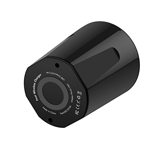 UKCOCO Cargador inalámbrico del Coche de Qi, Puertos de Carga del USB de la Taza Cargadores Inteligentes de Carga rápida para el iPhone 8 iPhone X Samsung Galaxy S8 S7 S6 Edge