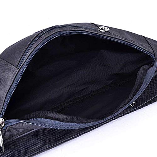 UKKD Bandolera para hombre Multifuncional Bolsa Impermeable Unisex De Tamaño Hombro Ocasional Pecho Paño Custodia Modo De Bolsa Por La Correa De Bolsillo Oxford,Una