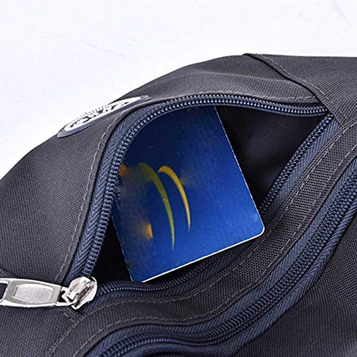 UKKD Bandolera para hombre Multifuncional Bolsa Impermeable Unisex De Tamaño Hombro Ocasional Pecho Paño Custodia Modo De Bolsa Por La Correa De Bolsillo Oxford,Una