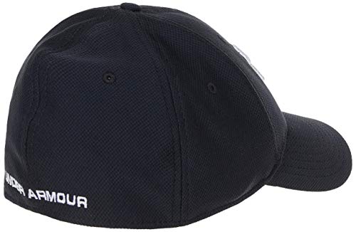 Under Armour UA Blitzing 3.0 Gorra para hombre, gorra con visera transpirable, cómoda gorra deportiva para hombre con banda de transpiración, Black/Black/White (001), L/XL