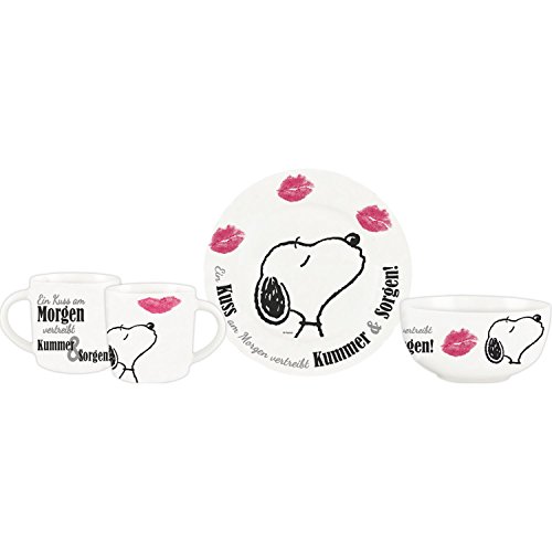 United Labels Peanuts Breakfast Set Snoopy Tableware