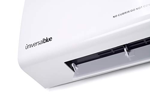 UNIVERSALBLUE | Split de baño de 2000W | Pared | Mando Distancia | 2 Potencias | Termostato Ajustable | Aire Caliente