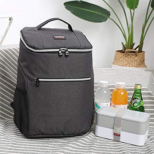 URIBAKY 21L Bolsa De Comida TéRmica Color SóLido Bolsa De RefrigeracióN Bolsa De Almuerzo Aislamiento para El Aire Libre Senderismo Playa Picnic BBQ