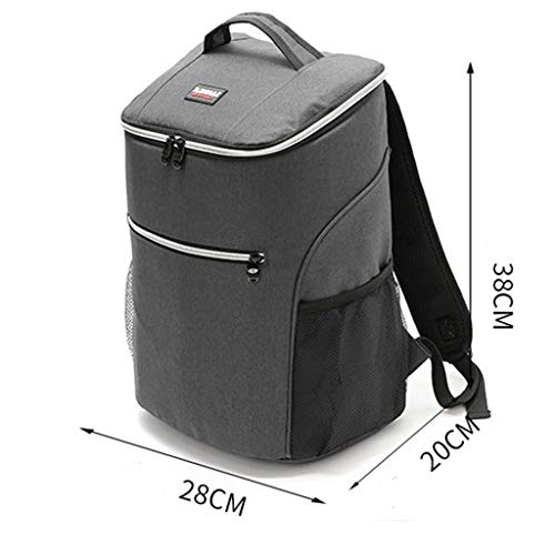 URIBAKY 21L Bolsa De Comida TéRmica Color SóLido Bolsa De RefrigeracióN Bolsa De Almuerzo Aislamiento para El Aire Libre Senderismo Playa Picnic BBQ