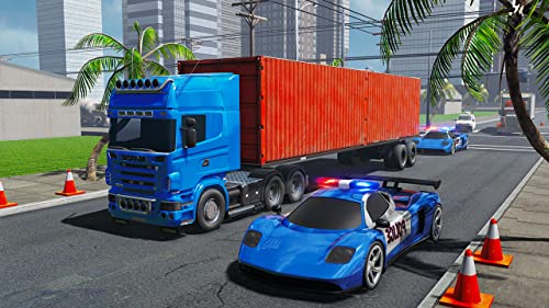 Us Police Cargo Plane Simulator 2019: Heavy Trailer Truck Tycoon Police Car Transporter Simulator Mania Adventure gratis para niños