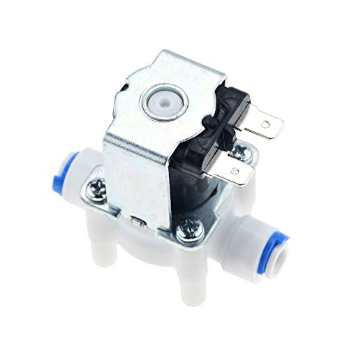 Valvula solenoide Normalmente cerrado interruptor de la válvula electromagnética eléctrica magnético DC 12V de entrada de agua de flujo de 1/4 "controlador del distribuidor 12V 24V 220V Magnética Sole