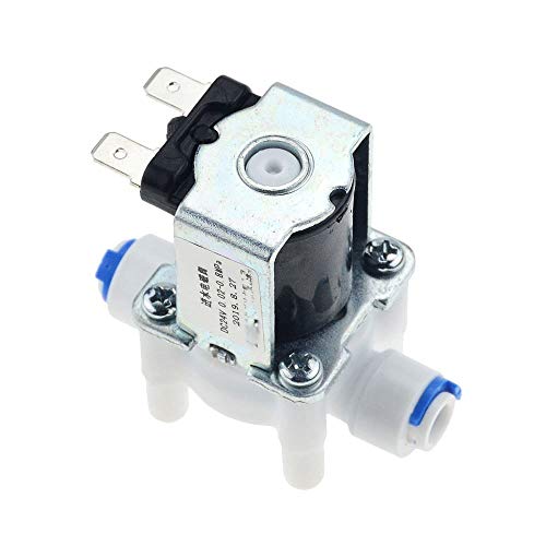 Valvula solenoide Normalmente cerrado interruptor de la válvula electromagnética eléctrica magnético DC 12V de entrada de agua de flujo de 1/4 "controlador del distribuidor 12V 24V 220V Magnética Sole