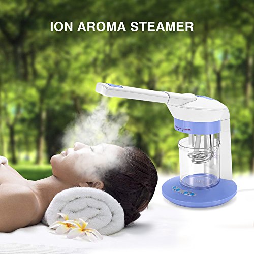 Vaporizador facial portátil Ion Vapor Ozono vapor profesional facial niebla y sauna inhalador spa hogar uso aromaterapia humidificador