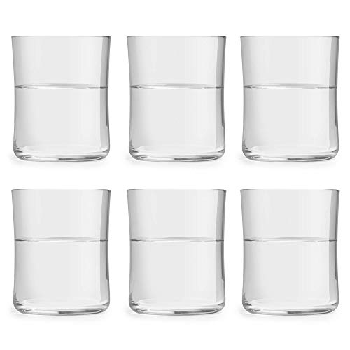 Vaso de agua Minto de Libbey - 35cl / 350ml- 6 unidades – diseño moderno – elegante curvatura – de alta calidad – apto para el lavavajillas