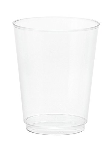 Vasos de plástico desechables duros Embellish, 285 ml, Transparente, 40 Pcs