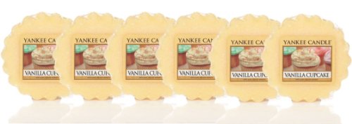 Vela grande «Vanilla Cupcake» de Yankee Candle, aroma a vainilla, 6 Wax Melts