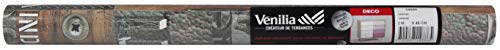 Venilia 54886-Lámina adhesiva para garaje (aspecto industrial, 0,35 mm de grosor), diseño con estampado, color gris, 45 cm x 2 m