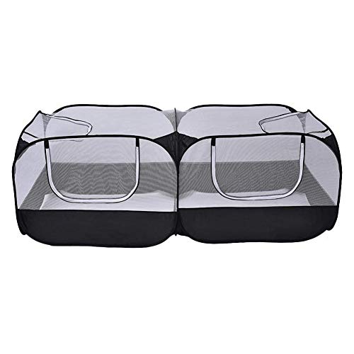 Venta plegable para jaula de animales pequeños, jaula de animales pequeños, portable, transpirable, parque de juegos para pollitos, conejos, mascotas pequeñas al aire libre