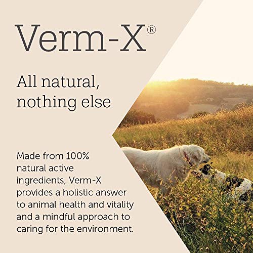 Verm-X Original All Natural Pellets for Rabbits, Guinea Pigs and Hamsters. Approved for Use on Organic Farms. Supports Intestinal Hygiene. Vet Approved. Maintains Gut Vitality. Wormwood Free Recipe.