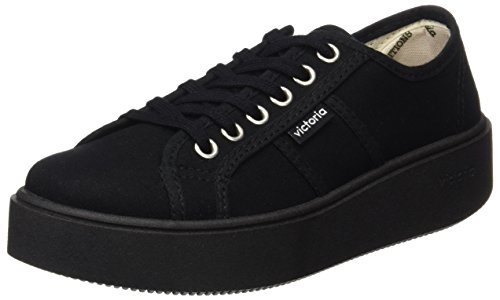 Victoria Basket Lona Piso Negro, Zapatillas Unisex Adulto, Negro, 37