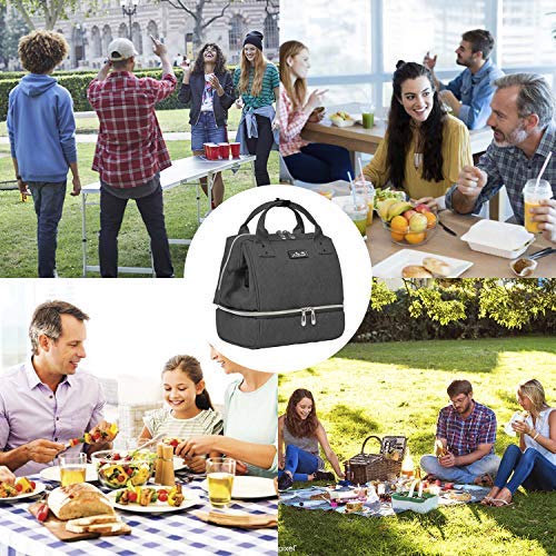 Viedouce Mini Bolsas Térmicas,Bolsas para Picnic Porta,Bolsa de Almuerzo,Mochila para Bebé Pañales,Multifuncional Mochila de Viaje con Puerto Carga USB & 2 Correa Hombro Ajustable(Talla Pequeña)