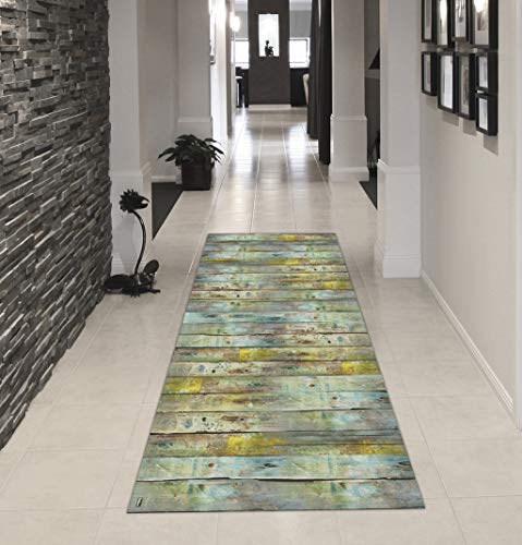 Vilber Gran Chef Wood Alfombra, Vinilo, Multicolor, 50x140x0.2cm