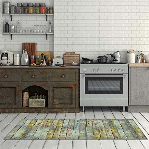 Vilber Gran Chef Wood Alfombra, Vinilo, Multicolor, 50x140x0.2cm