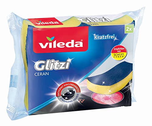 Vileda Glitzi Ceran - Pao de limpieza para vitrocermicas, (1 x 2 piezas), paquete de 3