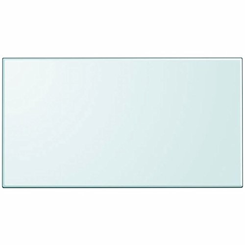 Vislone Cristal Cuadrado Tablero de Mesa Templado de Cristal para Mantener Superficie de Mesas de Comedor Mesas de Café Mesas de Jardín Transparente 1200x650mm