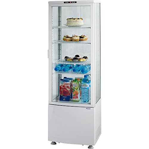 Vitrina de refrigeración, 235 litros, dimensiones 515 x 485 x 1689 mm (ancho x profundidad x alto)