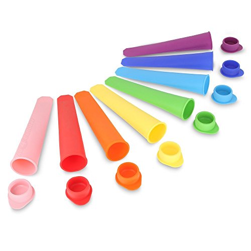 Vlunt Ice Pop Maker Hielo Molde juego de formas de helados de hielo con palo para hacerlos con zumo, soda, yogur, sin BPA 100% alimentos de calidad, silicona, a, Set von 15