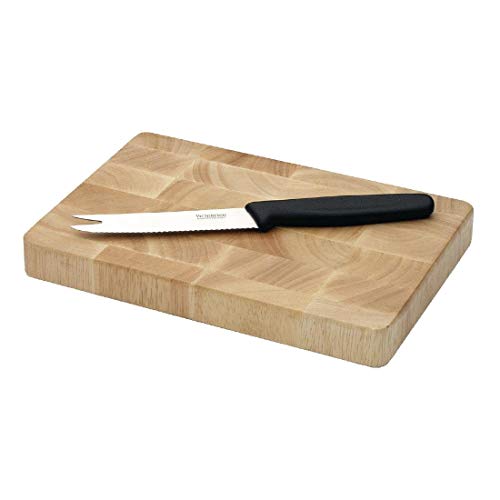 Vogue C461 alimentos grado Rectangular de madera Tabla de cortar, tamaño pequeño