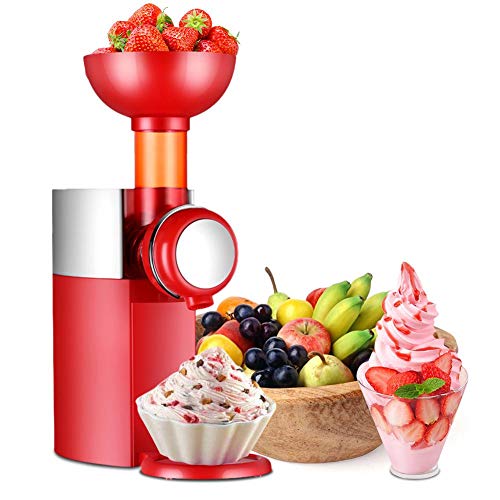 vogueyouth Máquina para Hacer Helados, Máquina para Hacer Helados de Frutas, Máquina para Hacer Helados de Bricolaje fácil de Limpiar para plátano, piña, Kiwi, Bayas, Mango, melocotón, Chocolate