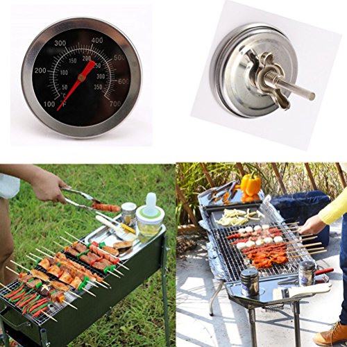 VORCOOL Acero Inoxidable Barbacoa Carne Dial Termómetro Parrilla Carne Dial Calibrador de Temperatura Cocina Sonda de Alimentos