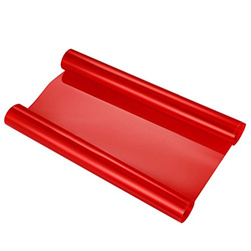 VORCOOL Film Faros Autoadhesivo Vinilo para Faros de Coche Antiniebla 40 x 60cm (Rojo)