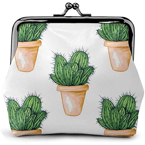 Wallet,Cactus Mexicano Comestible Microfibra PU Cuero Vintage Tarjetahabientes para Madre Hija Hija,11.5(W) x10.5(L) x3(T) cm