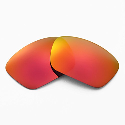 Walleva - Lentes polarizadas de hielo azul + rojo fuego para pila de combustible de Oakley