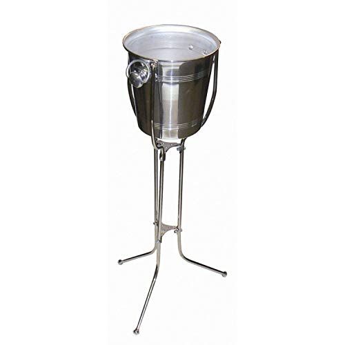 We Can Source It Ltd - Soporte Plegable de Acero Inoxidable para cubetas y cubitera de Hielo para Restaurante, Ice Bucket