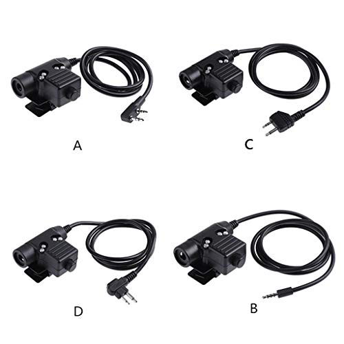 WE-KELLOKITY - Cable adaptador para casco militar de caza PTT Airsoft para Kenwood