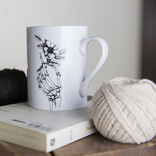 We Love Home - Taza Mug de Porcelana 25 cl. Estilo nórdico Modelo Skeleton