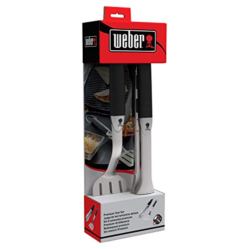 Weber 6645 - Set De 2 Utensilios De Acero Inoxidable - modelo pequeño