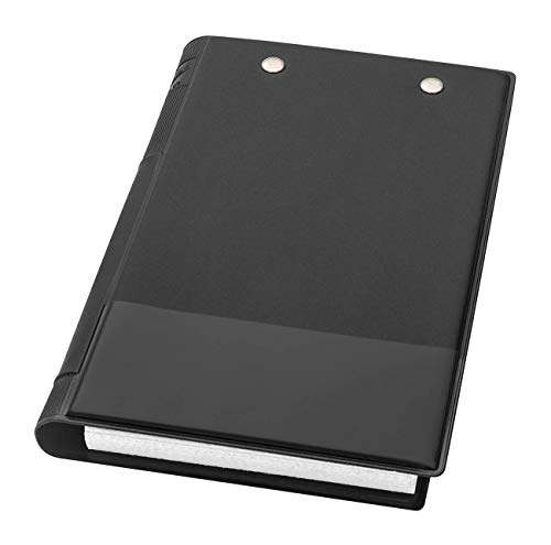 Wedo 057101 - Carpeta sujetapapeles A6, negro