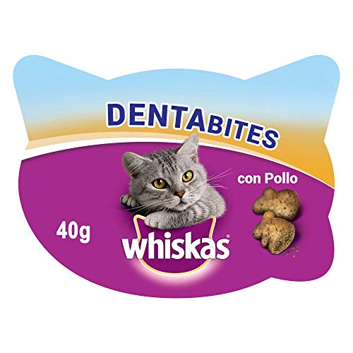 Whiskas Dentabites para La Higiene Oral de Uso Diario para Gatos (Pack de 8 x 40g)