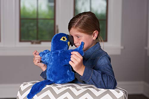 Wild Republic-10934 Peluche Guacamayo Jacinto Cuddlekins, Color Negro/Azul/Amarillo (10934)