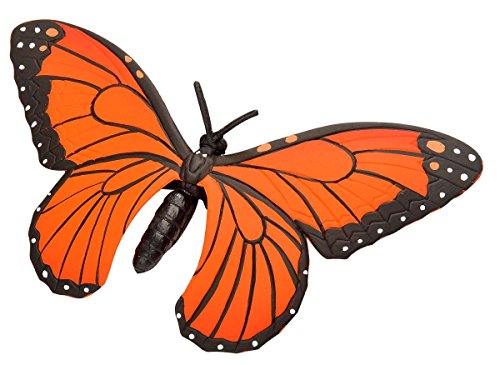 Wild Republic- Mariposa monarca de Goma, Color Naranja y Negro, 20 cm (20766)