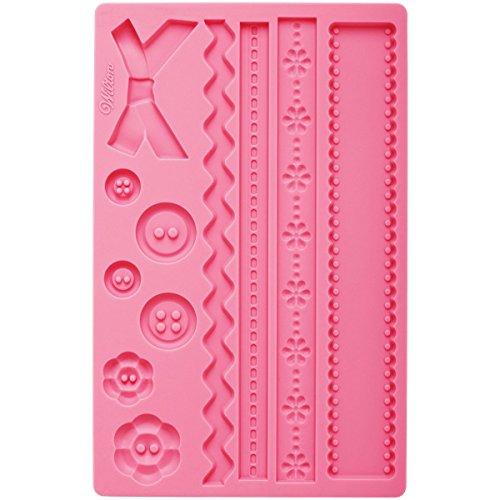 Wilton Molde para Fondant y Pasta de Goma, Rosa, Centimeters