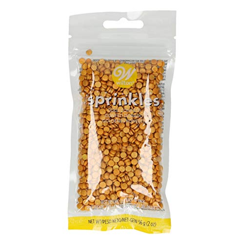 Wilton Sprinkles Confettis Dorados Pequeños 56 G