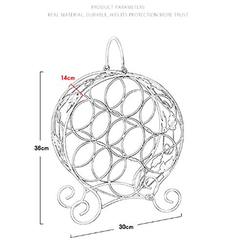 Wine rack LDFZ Botellero De Metal De Pie - 7 Botellas | Botellero Novedad | Vitrina Expositor De Vino | Home Bar Restaurante DecoracióN Comedor Muebles Vitrina