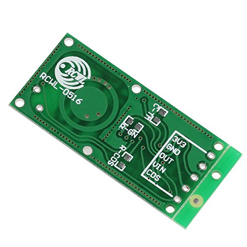 WINGONEER Sensor de radar de microondas 5PCS RCWL-0516 Detector de placa de inducción humano de módulo de interruptor