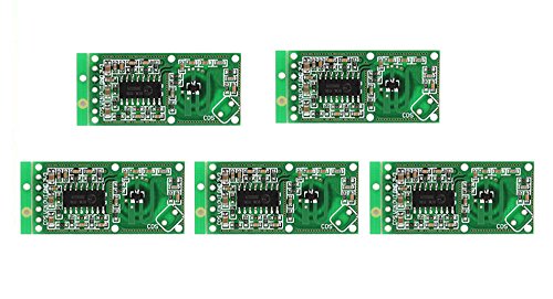 WINGONEER Sensor de radar de microondas 5PCS RCWL-0516 Detector de placa de inducción humano de módulo de interruptor