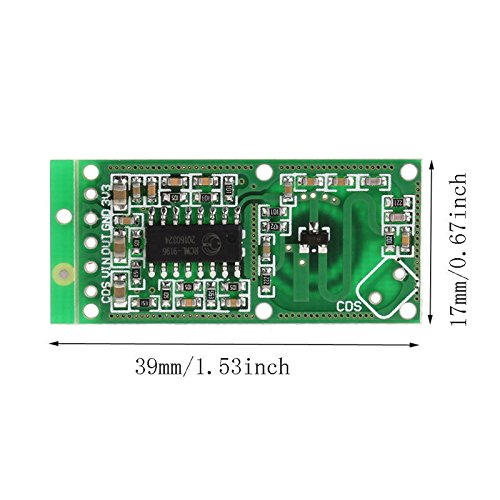 WINGONEER Sensor de radar de microondas 5PCS RCWL-0516 Detector de placa de inducción humano de módulo de interruptor