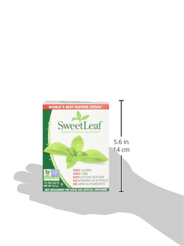 Wisdom Natural, SweetLeaf, Natural Stevia Sweetner, 2.5 oz (70 Packets)