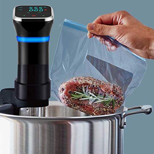 WishY Sous Vide Máquina de Cocina, Circulador de inmersión Termal, Inmersión a Prueba de Agua IPX7, Pantalla LCD táctil, Temporizador Digital Temperatura Precisa