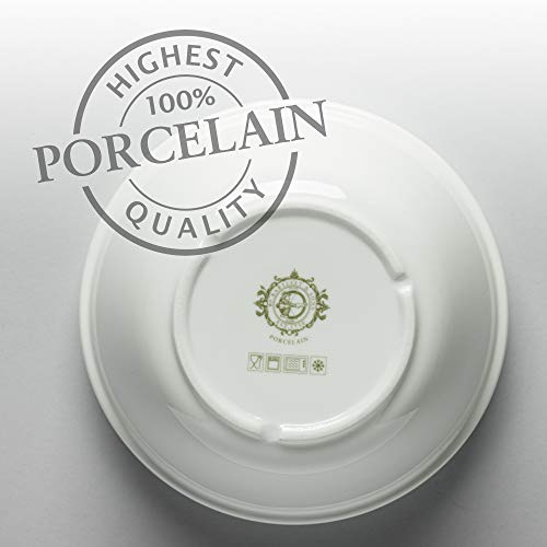 WM Bartleet & Sons 1750 T212 - Cuenco de porcelana tradicional (16 cm, 700 ml/1,3 unidades), color blanco